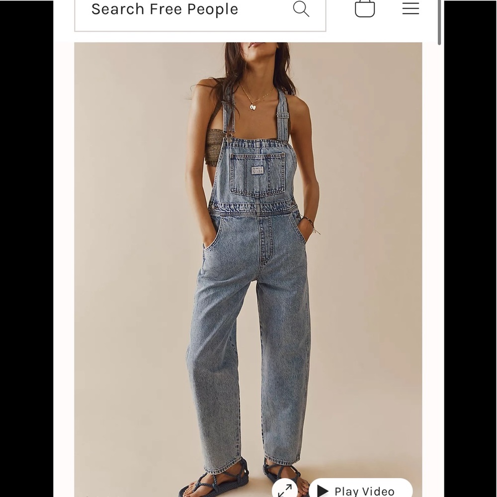Levis denim overalls